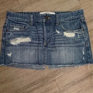 Abercrombie & Fitch Blue Denim Mini Skirt
